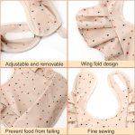 Ramede 3 Pcs Waterproof Baby Bib Washable Toddler Bibs Soft Feeding Bibs with Food Catcher for Baby Boy or Girl Eating Travel Home Supplies, Lovely - Image 6